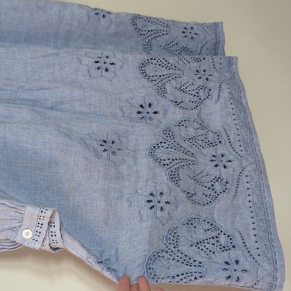 NWT Tommy Bahama St. Lucia Linen-Blend Split Neck Dress - Picture 12 of 16